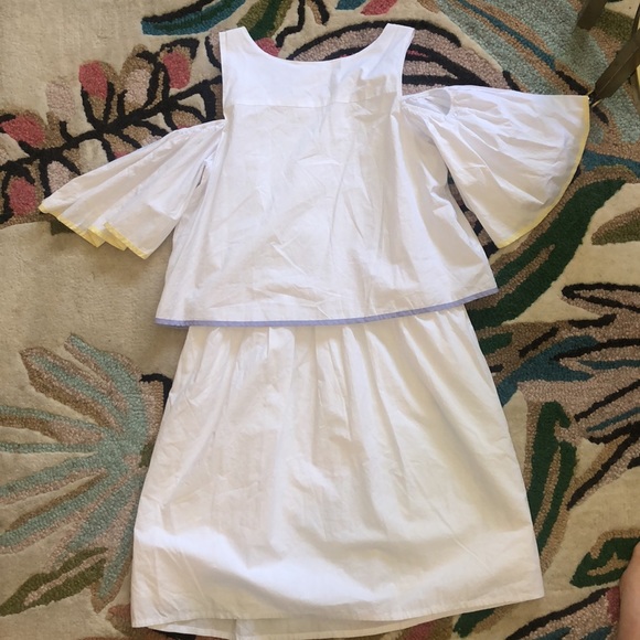 Soft Flowy Spring b+ab off the shoulder dress - Picture 6 of 8